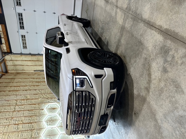 White GMC pickup in the ABR Exclusives shop