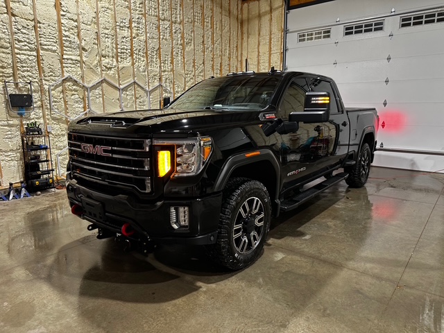 Black GMC HD detailed by ABR Exclusives